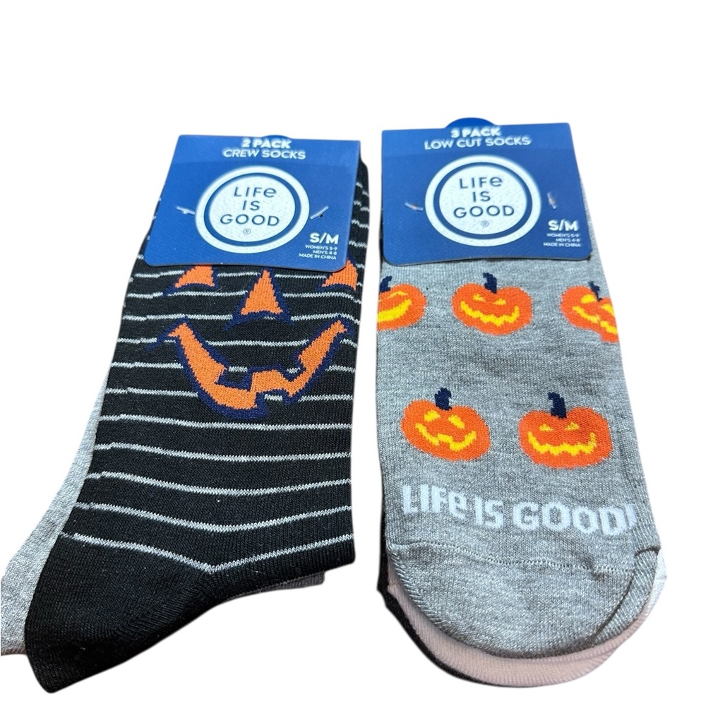 Brand new Life Is Good‎ Halloween sock bundle — New With Tags unisex
